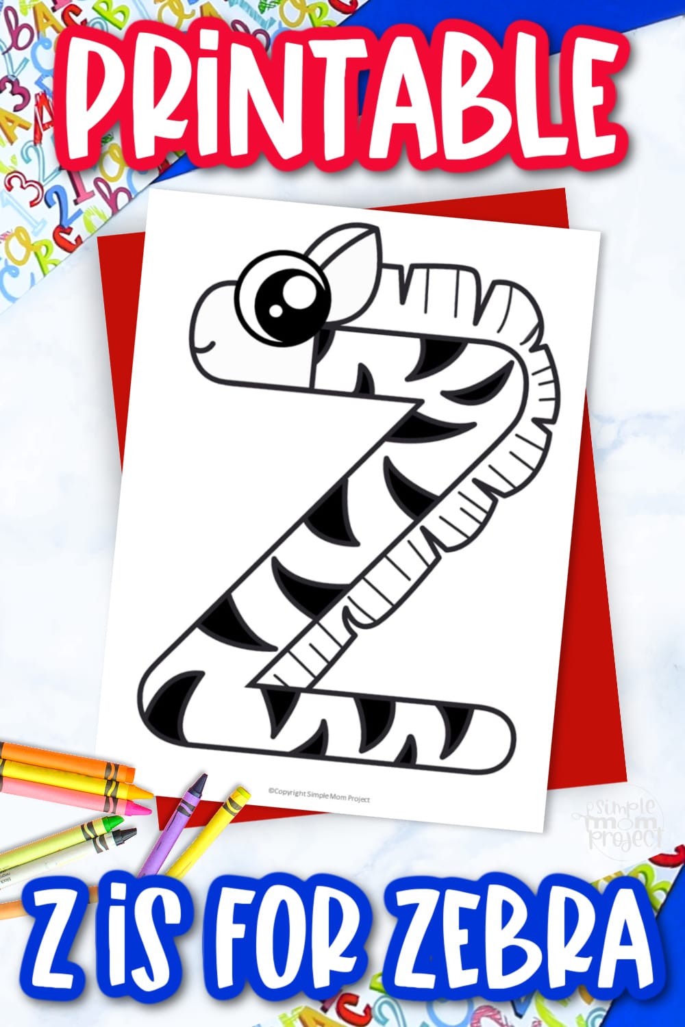 Free printable letter z coloring page â simple mom project