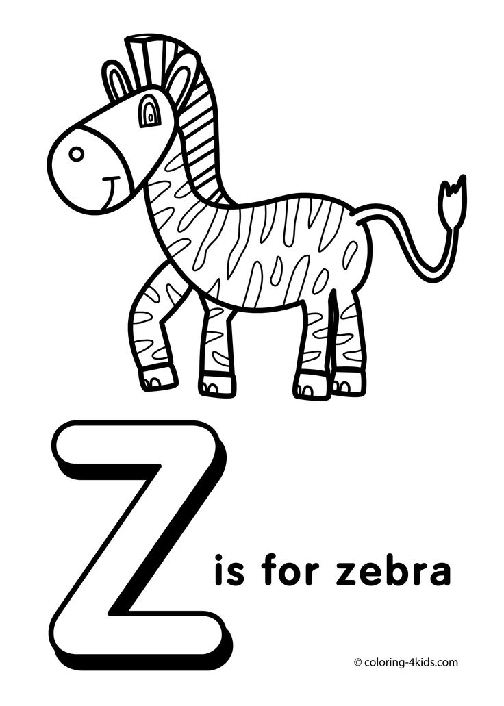 Z letter coloring pages of alphabet z letter words for kids printable alphabet coloringâ preschool coloring pages alphabet coloring alphabet coloring pages