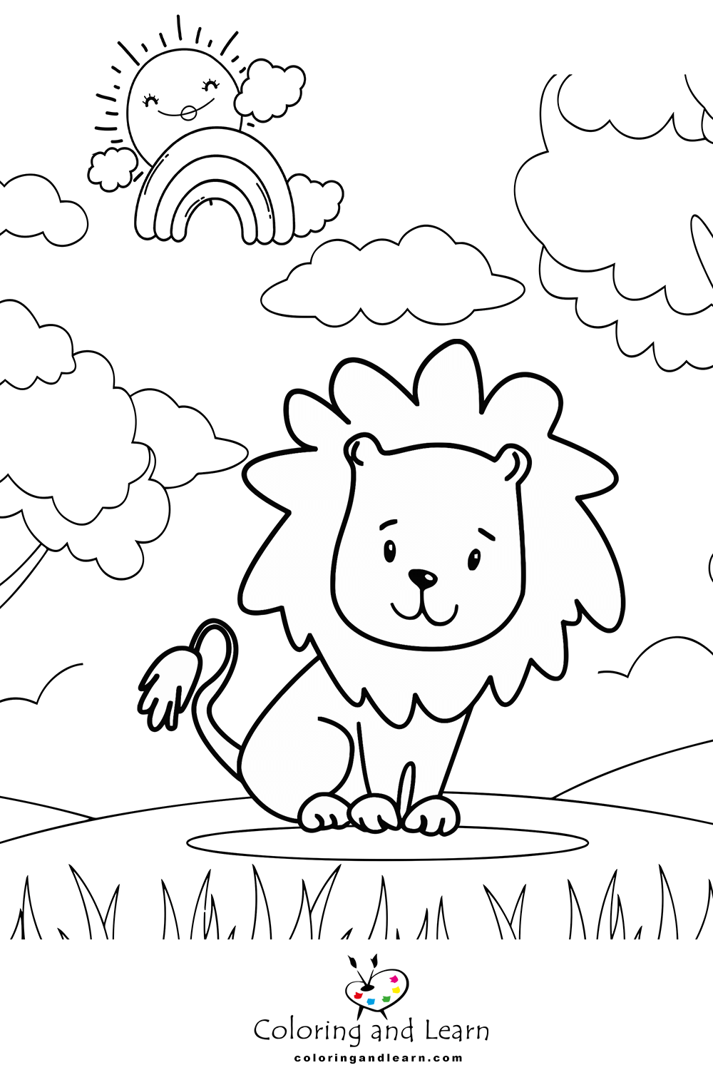 Lion coloring pages