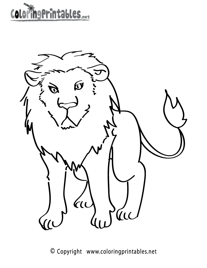 Lion coloring page