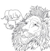 The lion and the mouse coloring pages free coloring pages