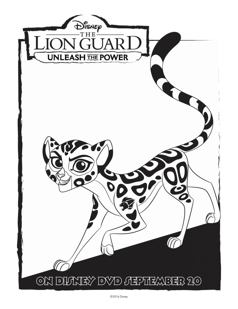 Disney lion guard fuli coloring page