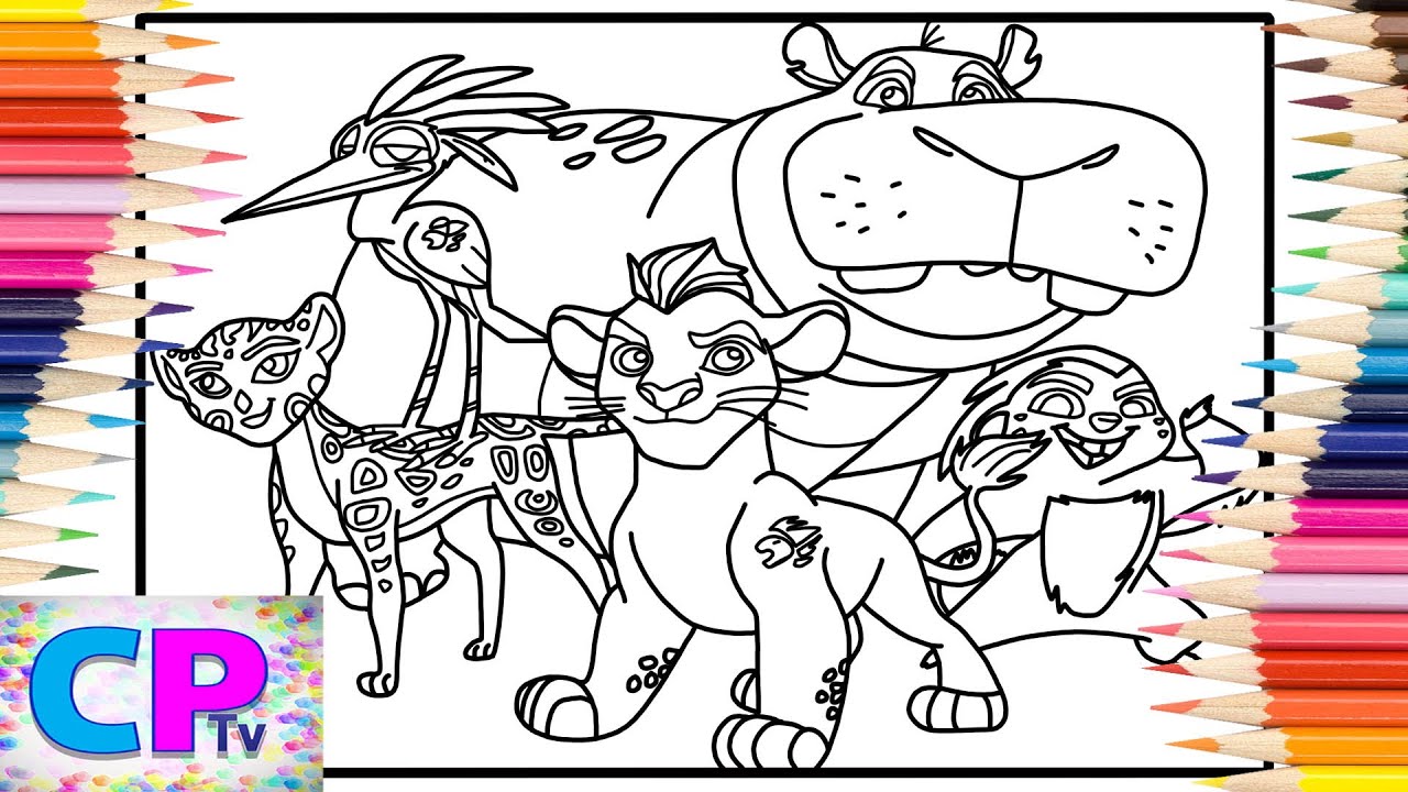 The lion guard coloring pagescoloring of kionkovan electro