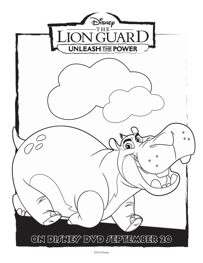 Free disney lion guard beshte coloring page