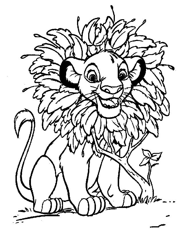 Lion king coloring pages