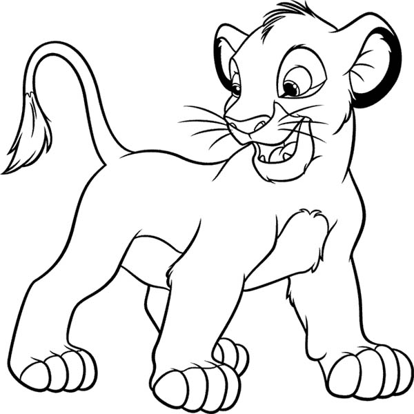 Coloring pages simba from the lion king coloring page