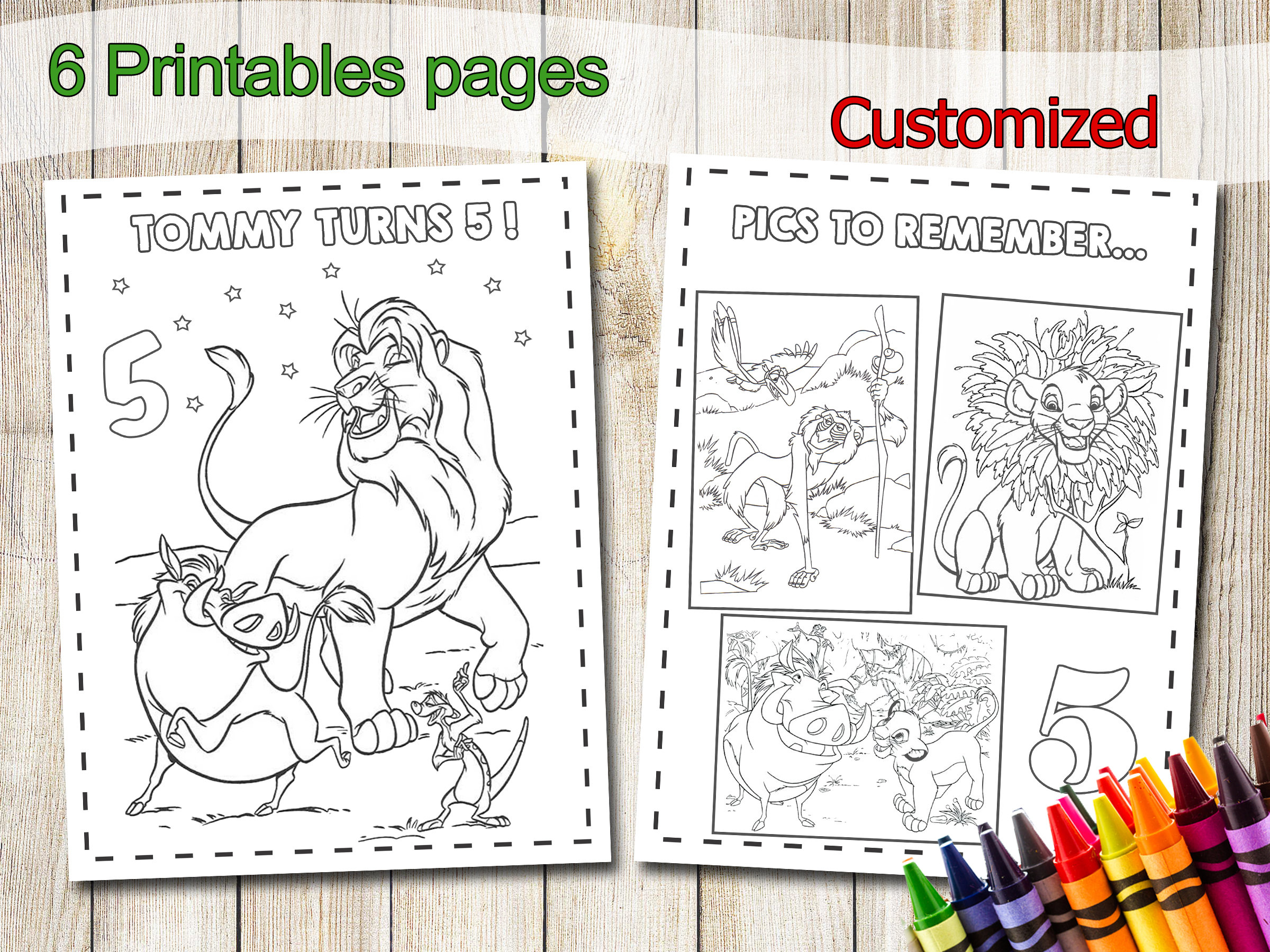 Lion king coloring pages lion king party favors lion king birthday lion king coloring booklion king activities