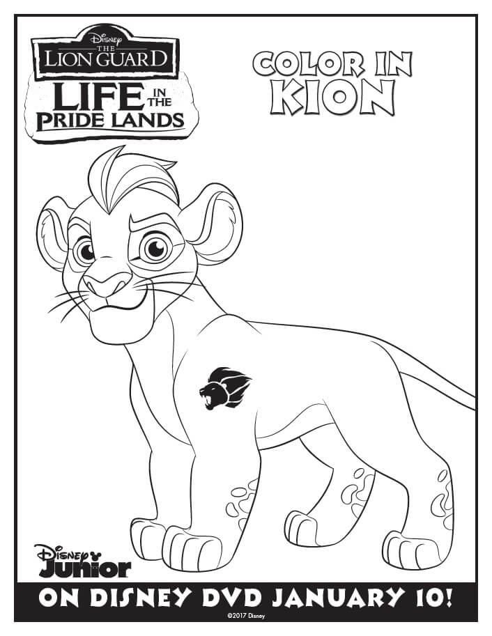 The lion guard coloring pages activity sheets