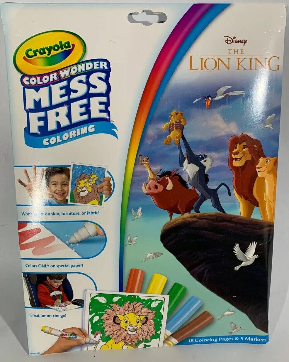 Crayola color wonder lion king coloring pages kit mess free kids age