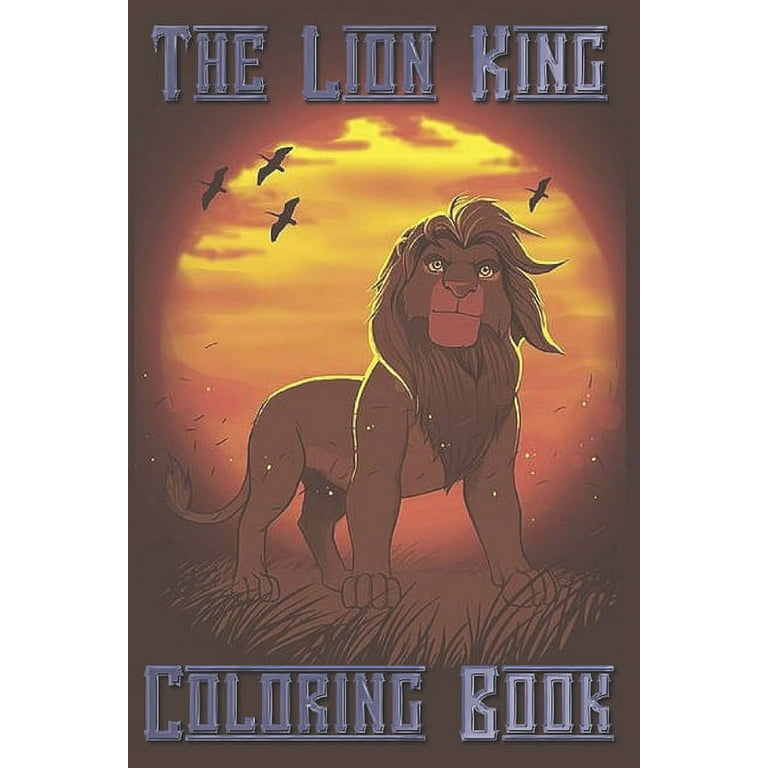 The lion king coloring book jumbo coloring activity books for kids and adult fun easy and relaxing coloring pages page size inch paperback