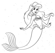 The little mermaid coloring pages free coloring pages