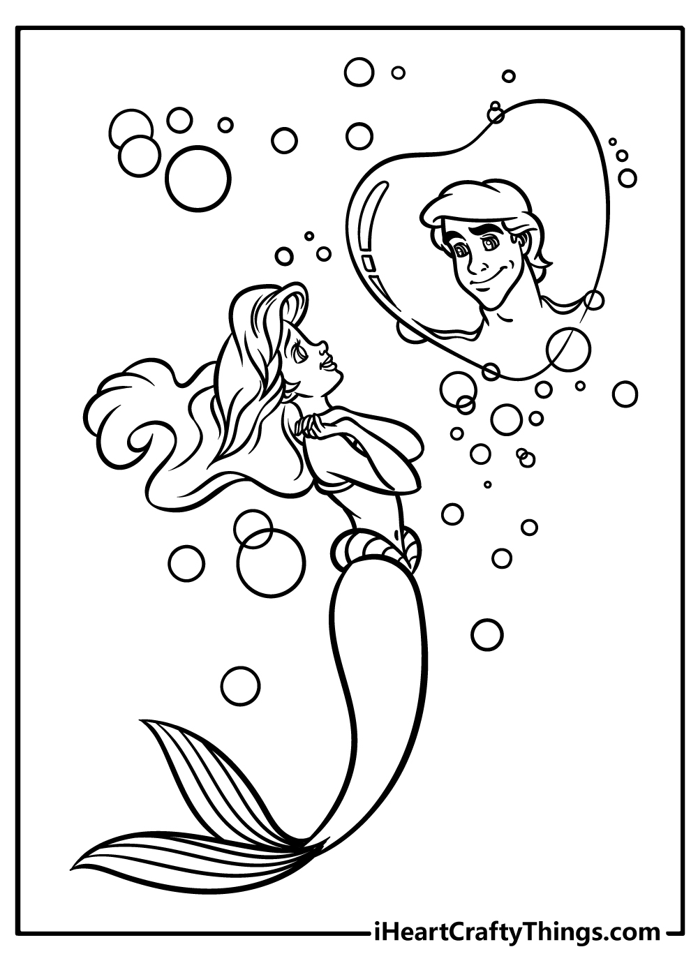 Ariel coloring pages free printables