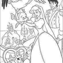 The little mermaid coloring pages