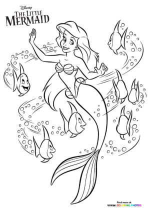 The little mermaid pages free and easy print or download