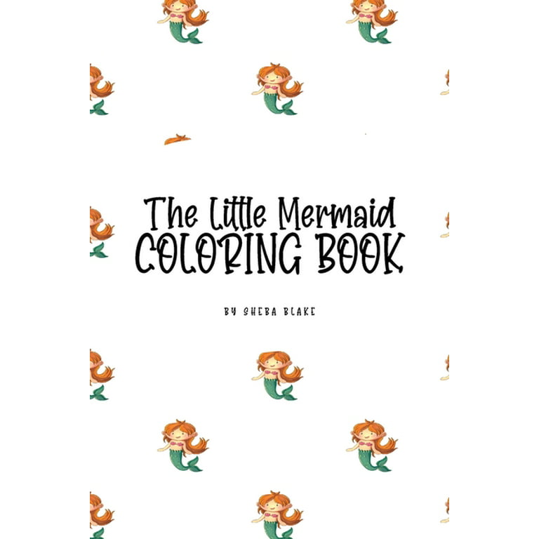 The little mermaid coloring book for children x coloring book activity book paperback