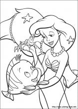 The little mermaid coloring pages on coloring