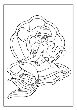 Dive into adventure with our little mermaid ariel coloring sheets pages