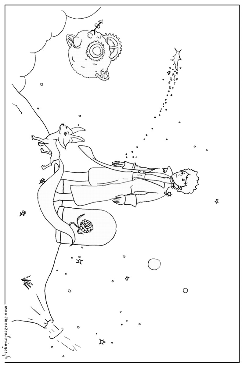 The little prince coloring pages