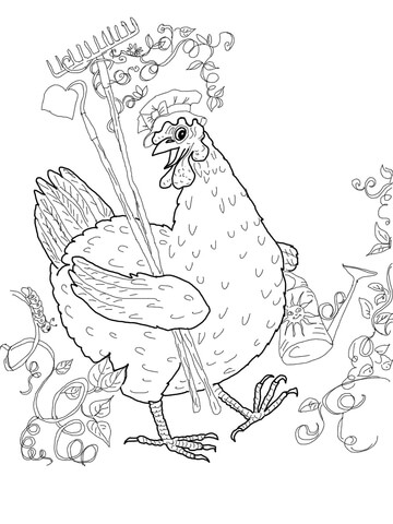 Little red hen coloring pages free coloring pages