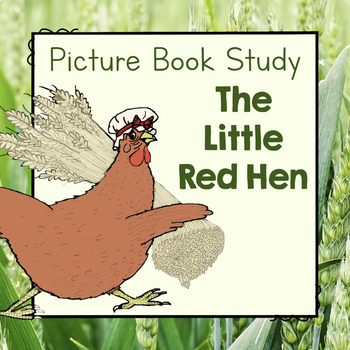 The little red hen coloring page tpt