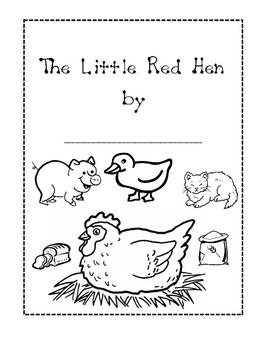 The little red hen activity writing book by learning less tpt