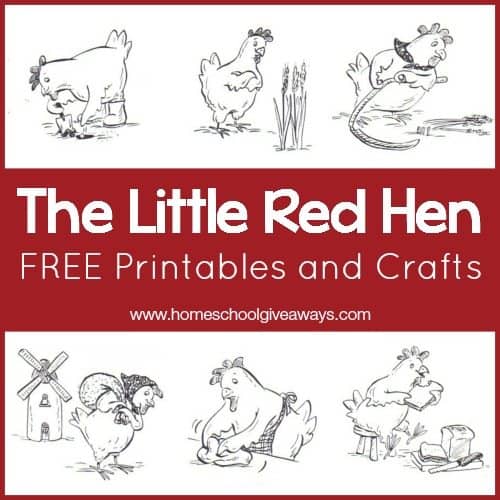 The little red hen free printables and crafts