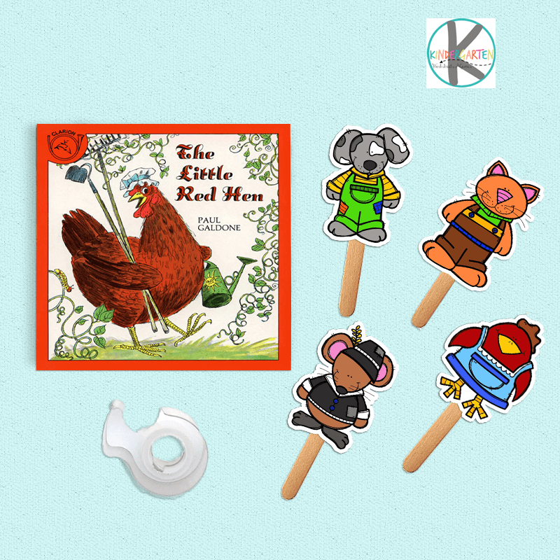 Ð the little red hen story printable puppets free