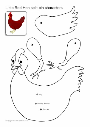 Little red hen teaching resources story sack printables