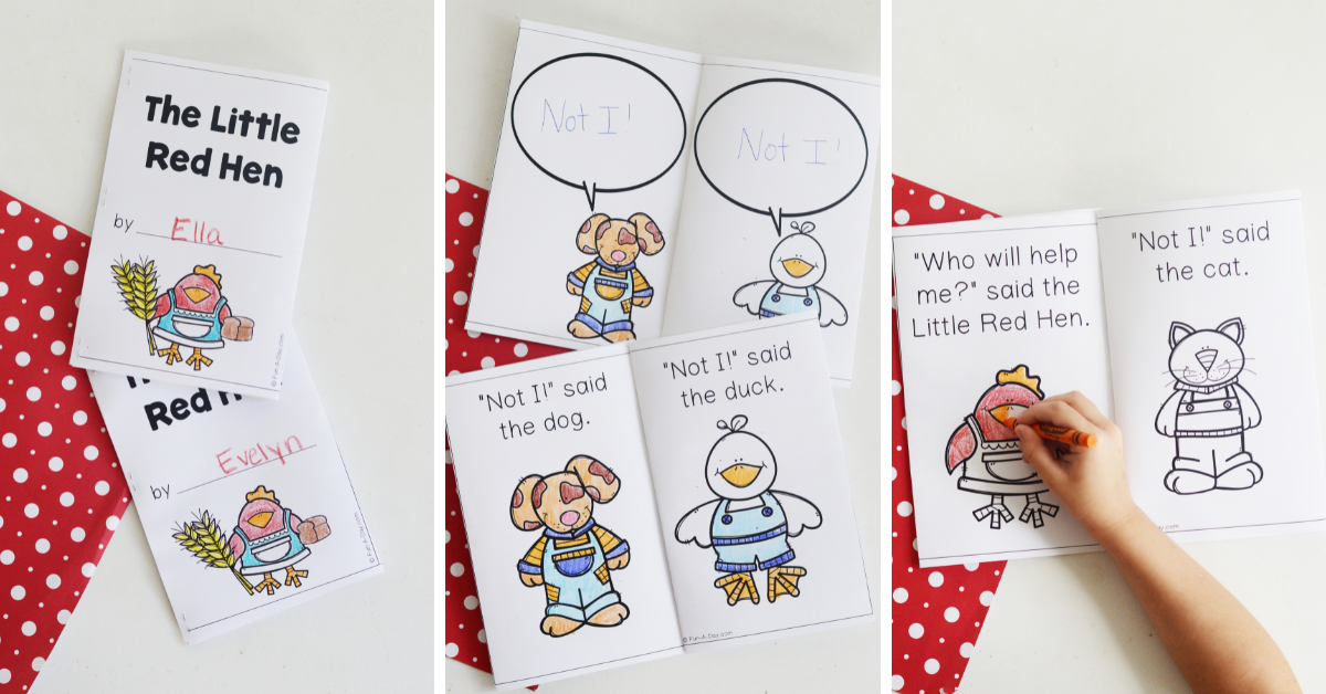 Free little red hen printable book