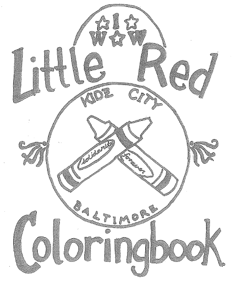 Little red colouring book