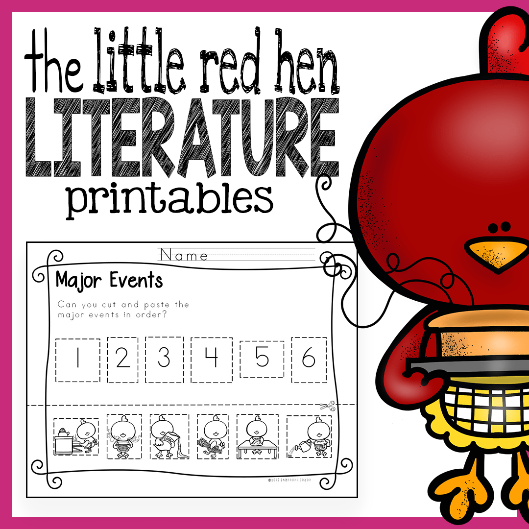 The little red hen worksheets