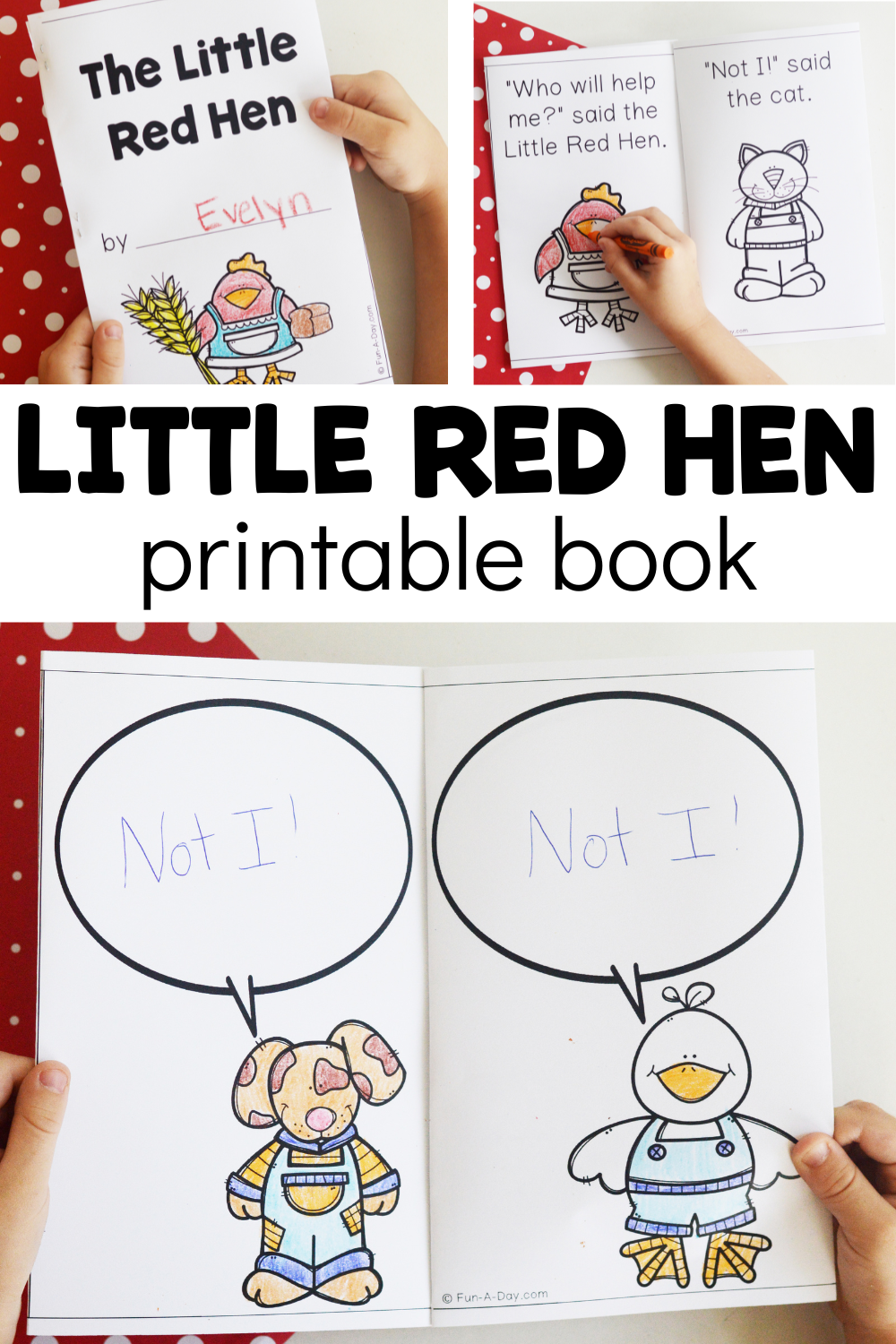 Free little red hen printable book