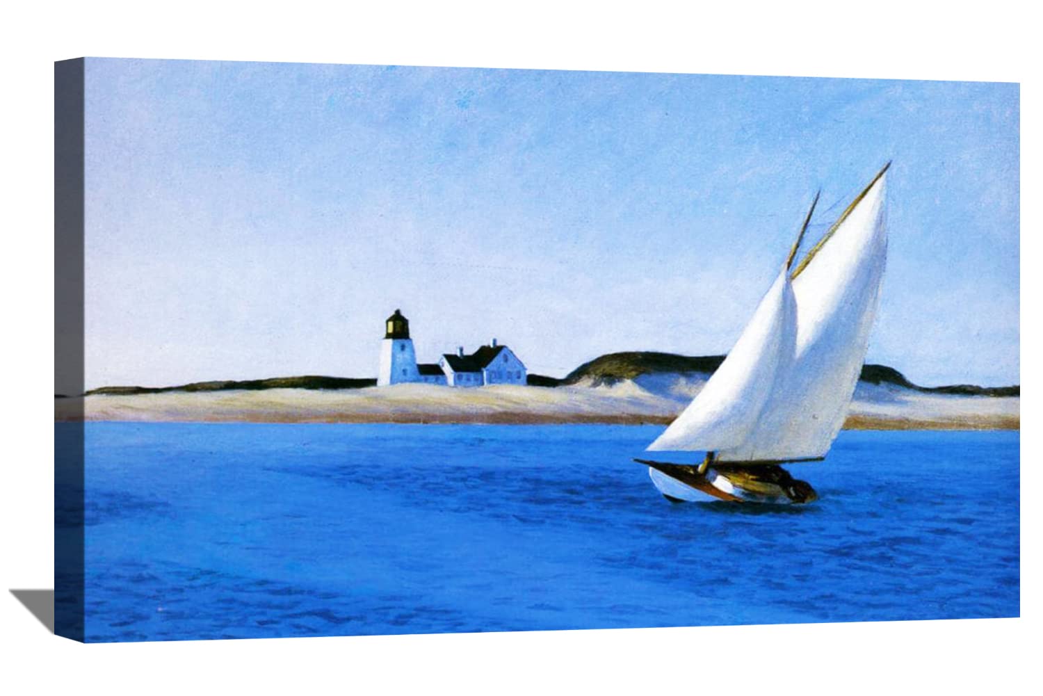 Edward hopper painting art print the long leg canvas art framed wall art posters prints