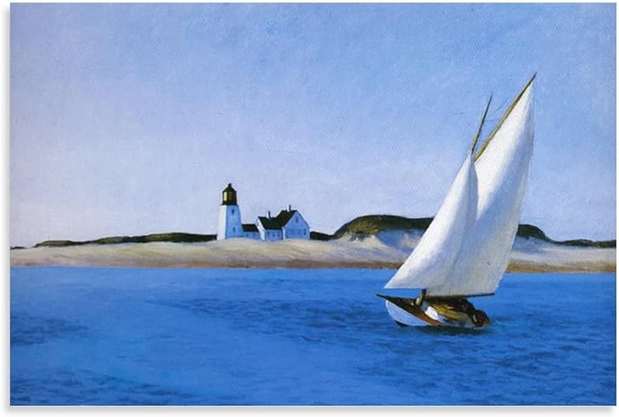 Famous edward hopper postersãthe long legãpainting edward hopper canvas wall art edward hopper prints for home art picture decor xcm no frame posters prints