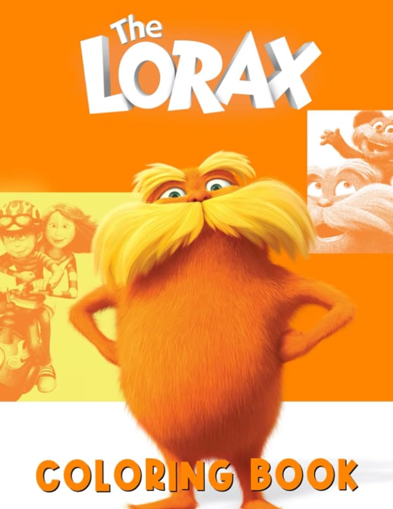 The lorax coloring book color and have fun together with different beautiful pictures inside great gifts for your friends and homies to be creative thompson amy thompson kitap