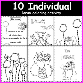 The lorax coloring pages fun and engaging coloring activity