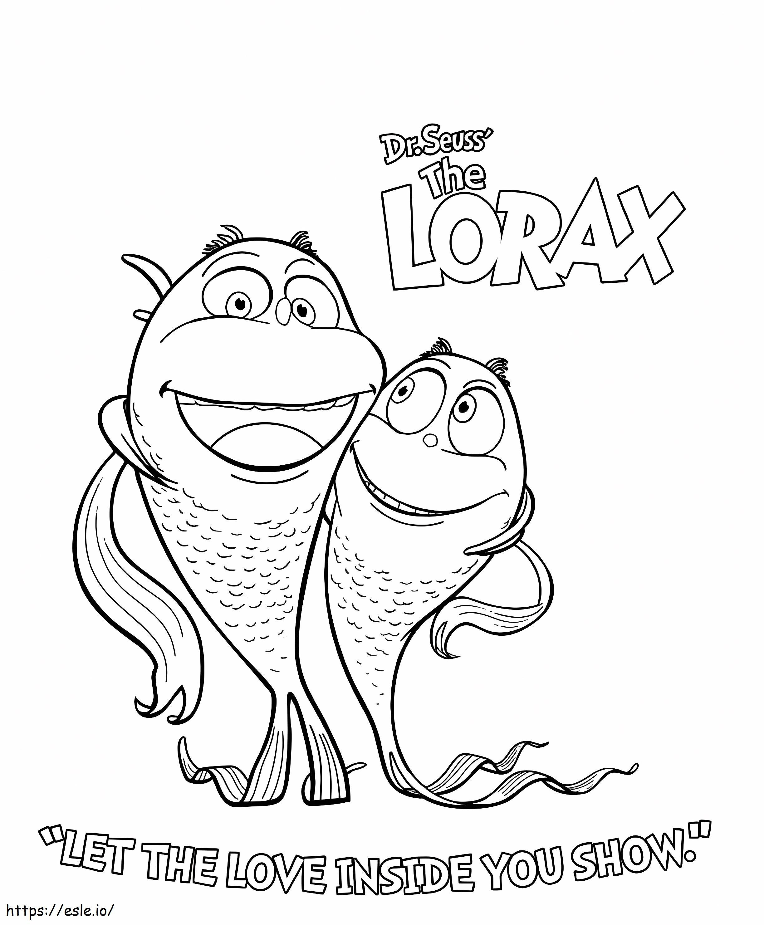 Humming fishes from the lorax coloring page