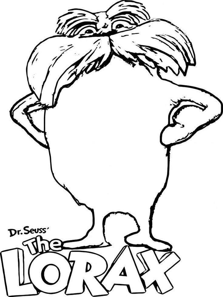 Printable coloring pages the lorax coloring pages dr seuss lorax