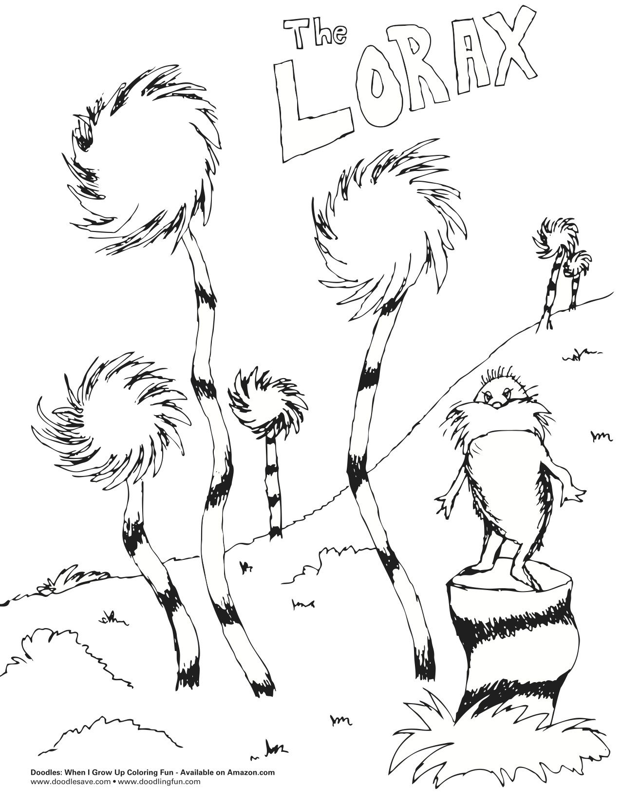 The lorax trees coloring pages wallpaper dr seuss coloring pages the lorax tree coloring page