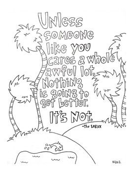 Dr seuss the lorax worksheets teaching resources tpt the lorax dr seuss coloring pages seuss quotes