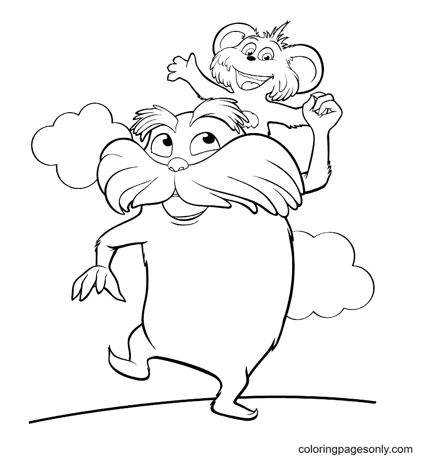 Lorax coloring pages