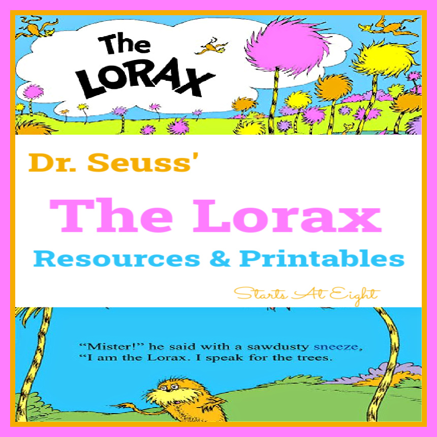 Dr seuss the lorax resources printables