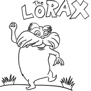 Lorax coloring pages printable for free download