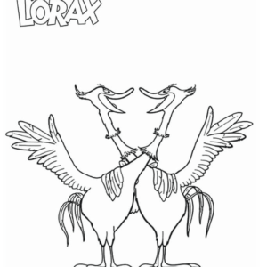 Lorax coloring pages printable for free download