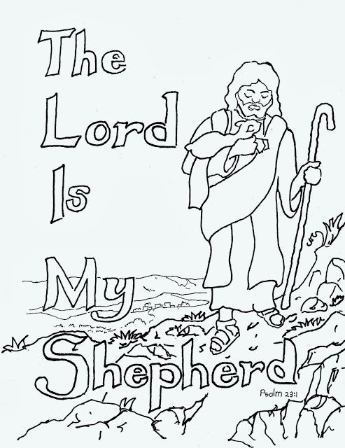 Coloring pages for kids by mr adron the lord is my shepherd free kids coloring page sunday school coloring pages bible coloring pages lord is my shepherd