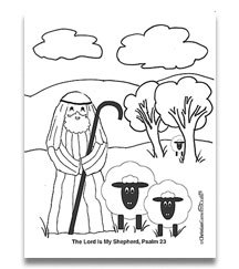 Psalm sheep bible craft