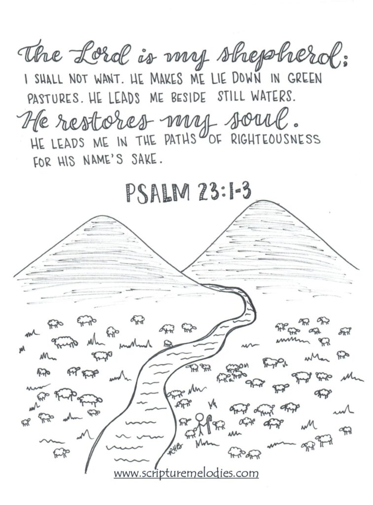 Coloring pages â scripture melodies