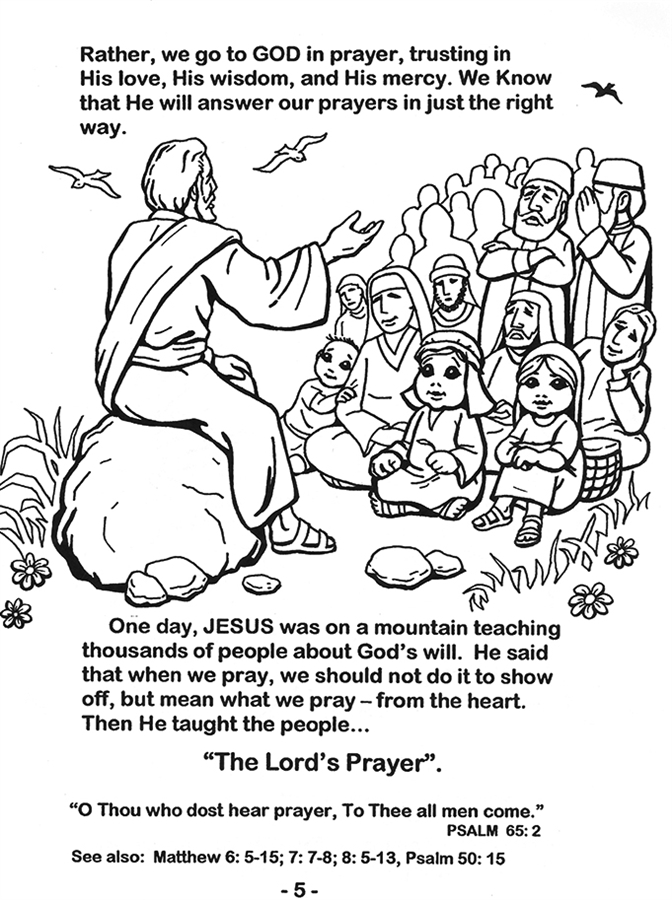 The lords prayer coloring book by scott blazek children learn the petitions of the lords prayer through coloring activities