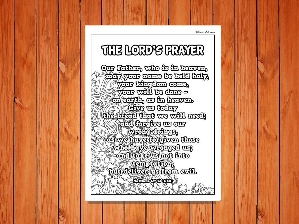 The lords prayer poster printable â