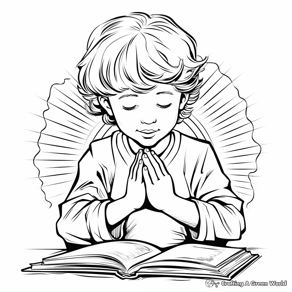 Lords prayer coloring pages